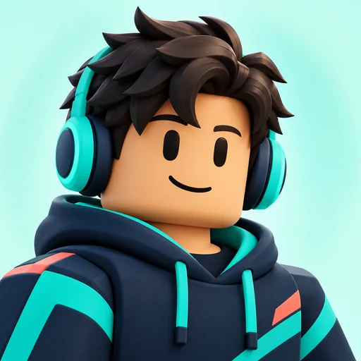 Avatar de la rédaction OhMyBlox, de style Roblox